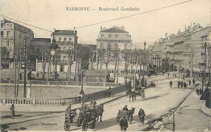 CPA FRANCE 11 "Narbonne, Boulevard Gambetta".