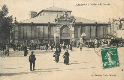 CPA FRANCE 11 "Narbonne, Le marché".