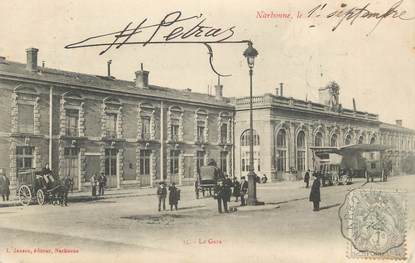 CPA FRANCE 11 "Narbonne, La gare"