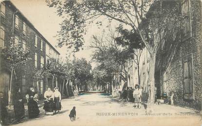 CPA FRANCE 11 "Rieux - Minervois, Avenue de la Redorte".