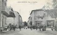 11 Aude CPA FRANCE 11 "Rieux - Minervois, Place et grande rue ".