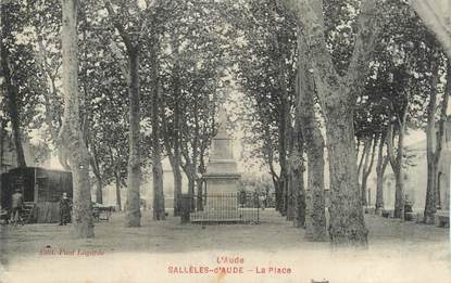 CPA FRANCE 11 "Sallèles d'Aude, La place".