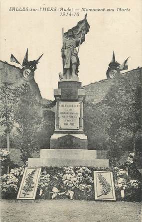 CPA FRANCE 11 "Salles sur L'Hers, Le monument aux morts".