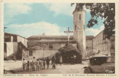 CPA FRANCE 11 "Verzeille, Place de l'église".