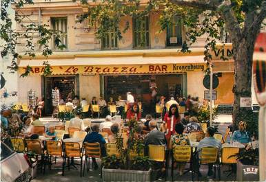 CPSM FRANCE 06 " Menton, Bar tabac Le Brazza".