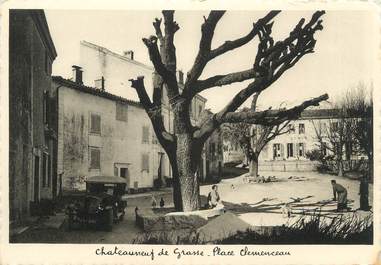 CPSM FRANCE 06 "Châteauneuf de Grasse, Place Clémenceau".