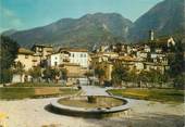 06 Alpe Maritime CPSM FRANCE 06 " Lantosque, Le jardin public et le village".