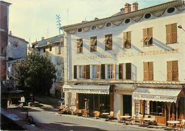 CPSM FRANCE 06 " Lucéram, Hôtel Restaurant de la Méditerranée".