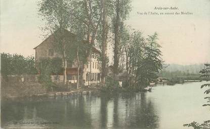 CPA FRANCE 10 "Arcis sur Aube, vue de l'Aube, en amont des Moulins"