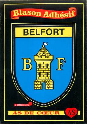 CPSM FRANCE 90 "Belfort" / ÉCUSSON ADHESIF