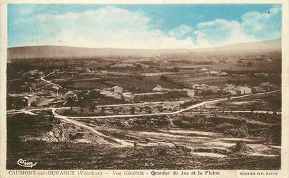 CPA FRANCE 84 "Caumont sur Durance, vue générale, quartier du Jas et la Plaine"