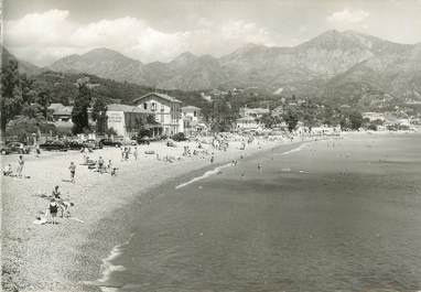 CPSM FRANCE 06 "Roquebrune Cap Martin, La plage des Carnolés".