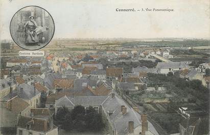 CPA FRANCE 72 "Connerré, vue panoramique"