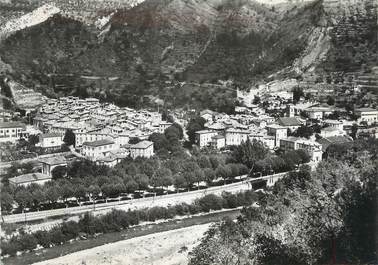 CPSM FRANCE 06 "Puget Théniers, Vue générale et le Var".