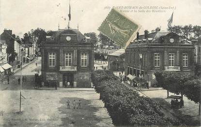 CPA FRANCE 76 "Saint Romain de Colbosc, mairie et salle des réunions"