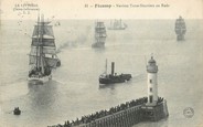 76 Seine Maritime CPA FRANCE 76 "Fécamp, navires Terre Neuviers en Rade"