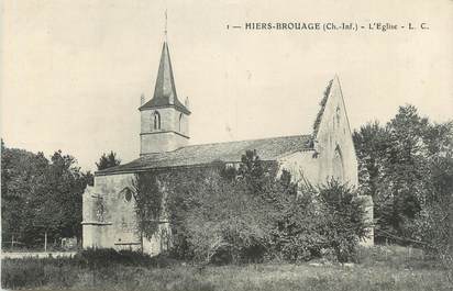 CPA FRANCE 17 "Hiers Brouage, L'église".