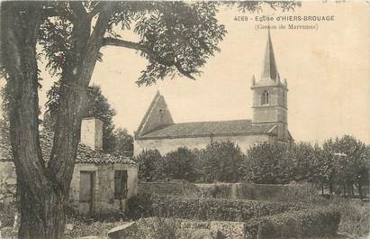 CPA FRANCE 17 'Hiers Brouage, L'église".