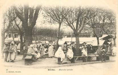 CPA ALGERIE "Blida, marché arabe"