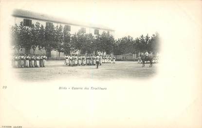 CPA ALGERIE "Blida, caserne des tirailleurs"