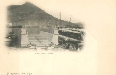 CPA ALGERIE "Oran, Dock flottant"