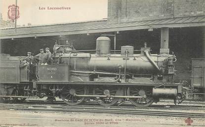 CPA CHEMIN DE FER / TRAIN "Locomotive de la Cie du Nord, dite Mammouth"