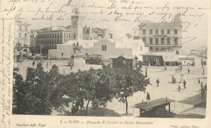 CPA ALGERIE "Alger, Mosquée El Djedid et palais consulaire"