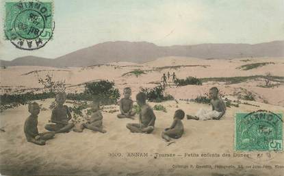 CPA VIETNAM / INDOCHINE "Annam, Enfants des dunes" / NU