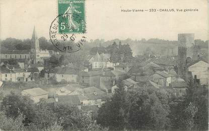 CPA FRANCE 87 " Chalus, Vue générale".