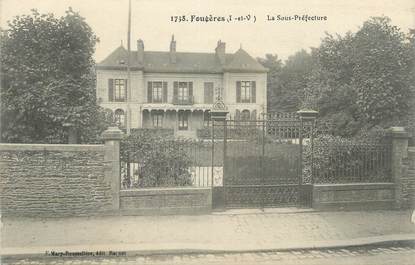 CPA FRANCE 35 " Fougères, La Sous-Préfecture".
