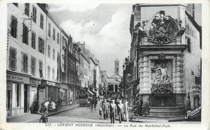 CPSM FRANCE 56 " Lorient, La rue du Maréchal Foch"