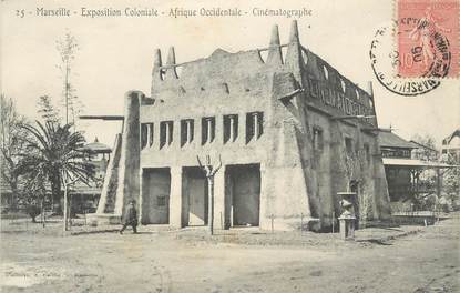 CPA FRANCE 13 " Marseille, Exposition coloniale de 1906, Afrique occidentale Français'". / CINEMA
