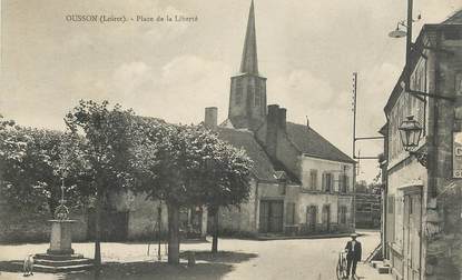 CPA FRANCE 45 "Ousson, Place de la Liberté"