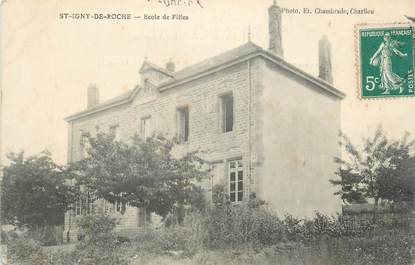 CPA FRANCE 71 " St Igny de Roche, Ecole de filles".