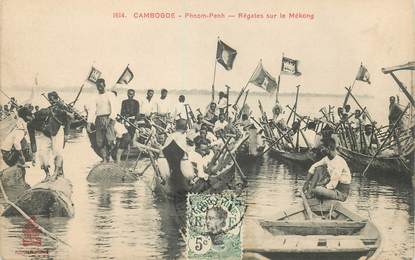 CPA CAMBODGE " Phnom Penh, Régates sur le Mékong"