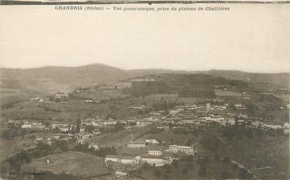 CPA FRANCE 69 " Grandris, Vue panoramique prise du plateau de Challières".