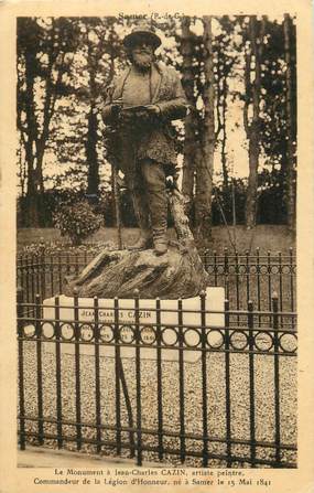 CPA FRANCE 62 " Samer, Le monument à Jean Charles Cazoin". / PEINTRE