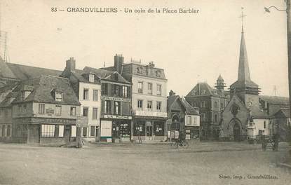 CPA FRANCE 60 "Grandvilliers,  un coin de la Place Barbier"