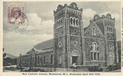 CPA ILES VIERGES BRITANNIQUES "Montserrat, église catholique"