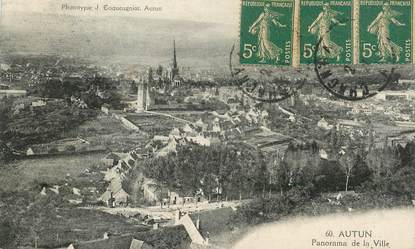 CPA FRANCE 71 "Autun, panorama de la ville"