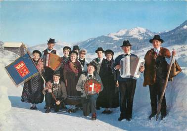 CPSM FRANCE 73 " Flumet, Le groupe folklorique Le Biau Zizé".