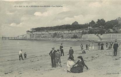 CPA FRANCE 17 " Fouras les Bains, La falaise".