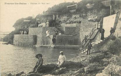 CPA FRANCE 17 " Fouras les Bains, Falaises du Bois Vert".