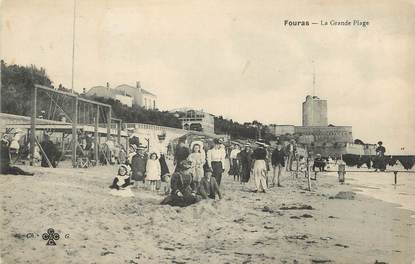 CPA FRANCE 17 " Fouras les Bains, La Grande plage".