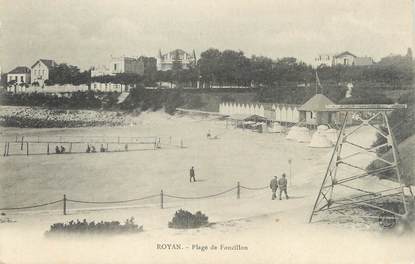 CPA FRANCE 17 " Royan, Plage du Foncillon".