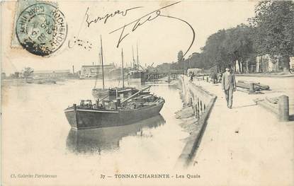 CPA FRANCE 17 "Tonnay-Charente, Les quais".