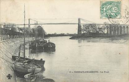 CPA FRANCE 17 "Tonnay-Charente, Le pont".