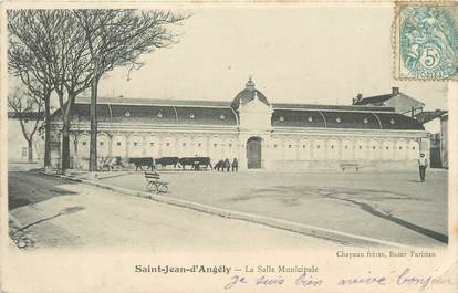 CPA FRANCE 17 "St Jean d'Angély, La salle municipale".