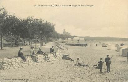 CPA FRANCE 17 "St Georges de Didonne, Square et plage ".