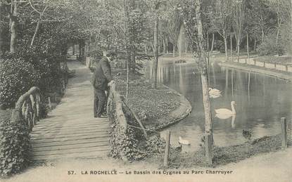 CPA FRANCE 17 "La Rochelle, Le bassin des cygnes au Parc Charruyer".